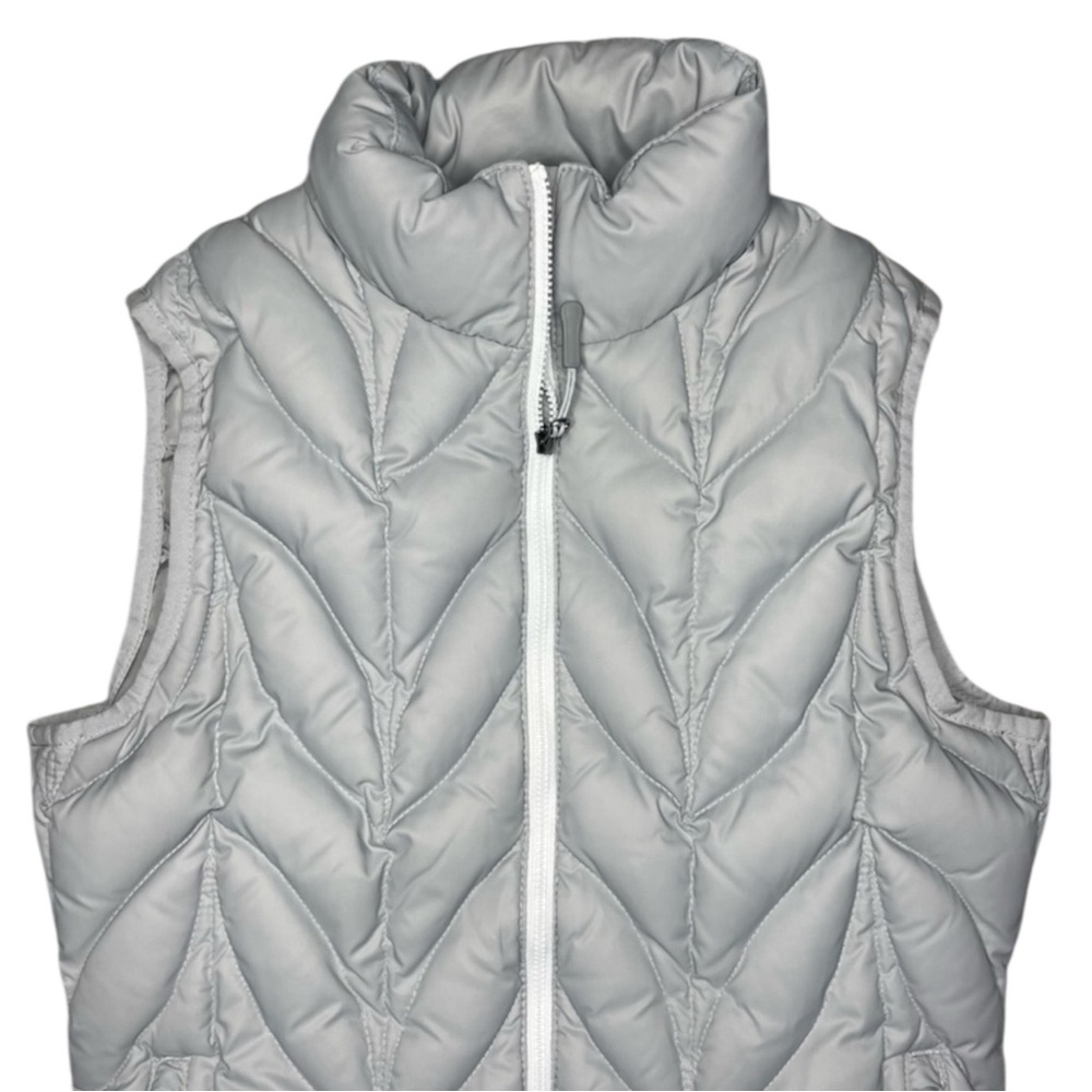 EDDIE BAUER Down Puffer Vest in Light Gray Size Small — EB700 Down Rating — WOW! - Picture 5 of 12